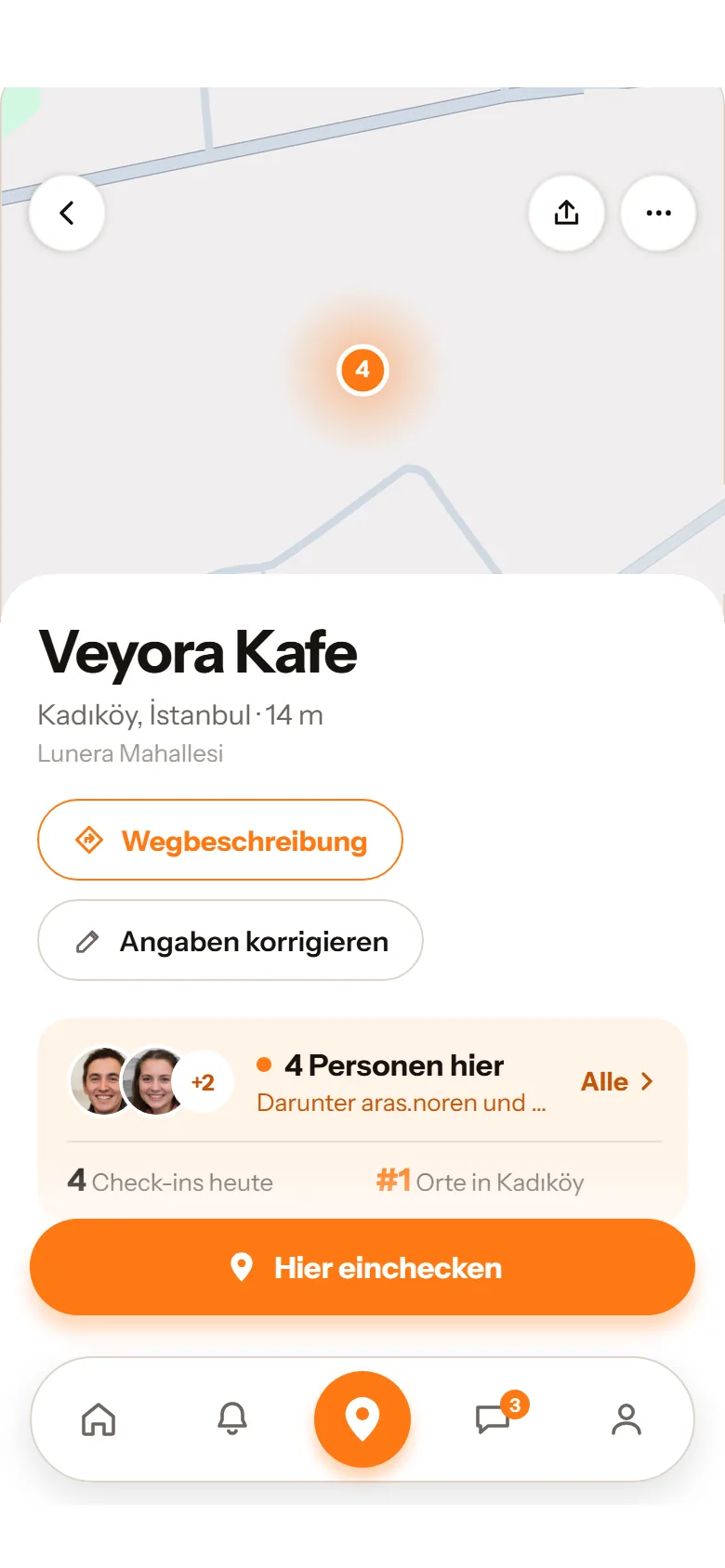 Veyora Kafe öffnen