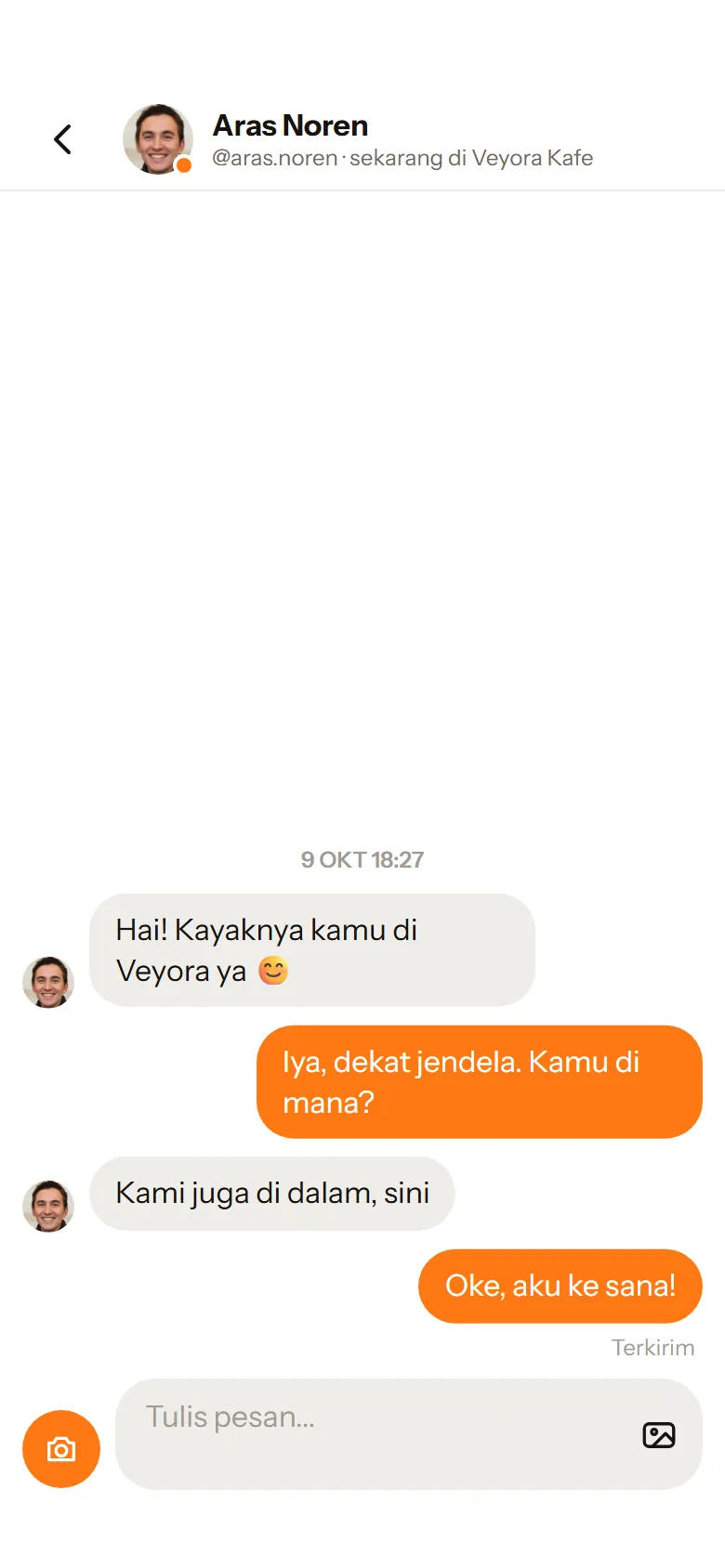 Buka obrolan dengan Aras