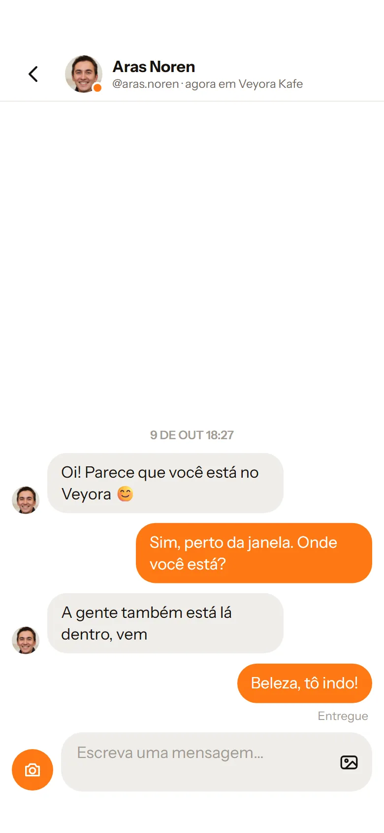 Abrir conversa com Aras